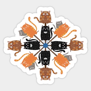 Cat Mandala! Sticker